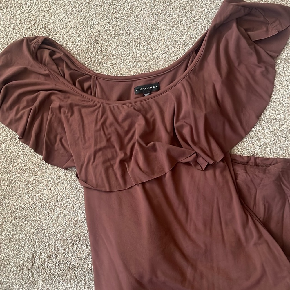 Off the shoulder maxi dress